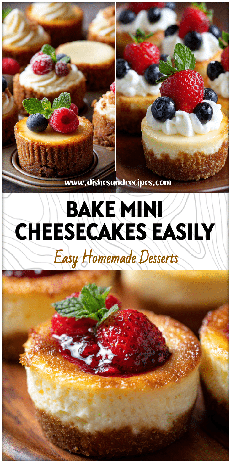 Baked Mini Cheesecake Recipes in Muffin Tins – Simple Dessert Ideas